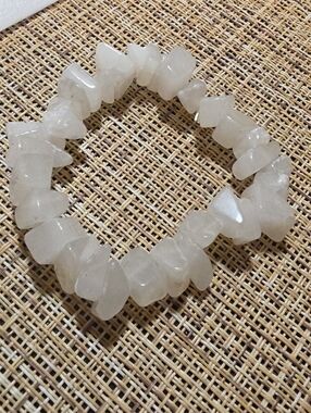 Rose Quartz Chip Stretch Bracelet - Women Jewelry
